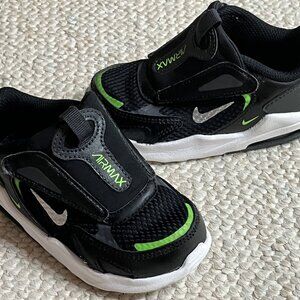 NIKE Air Max Bolt Toddler Baby Boy Size 7C Black Green Sneakers Shoes CW1629-006